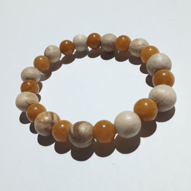 Orange Aventurine Palo Santo Bracelet